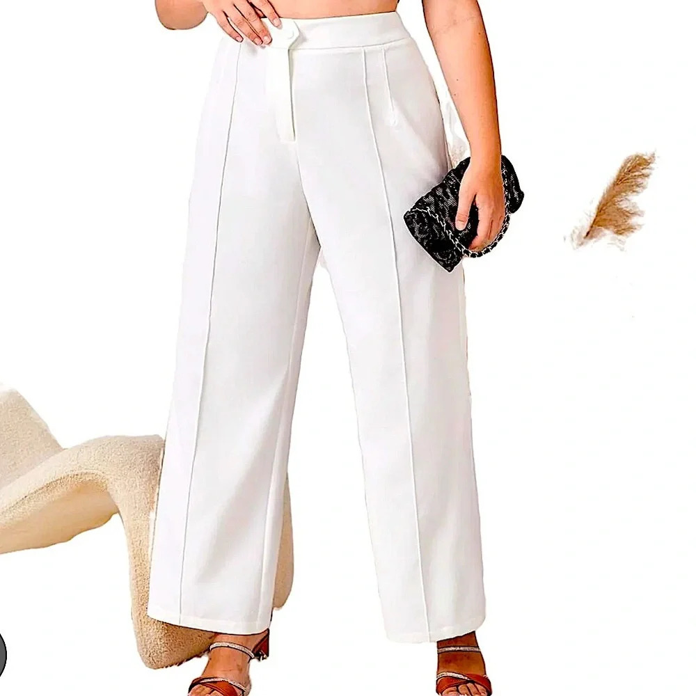 The Limited White Wide Leg Pants Plus Size